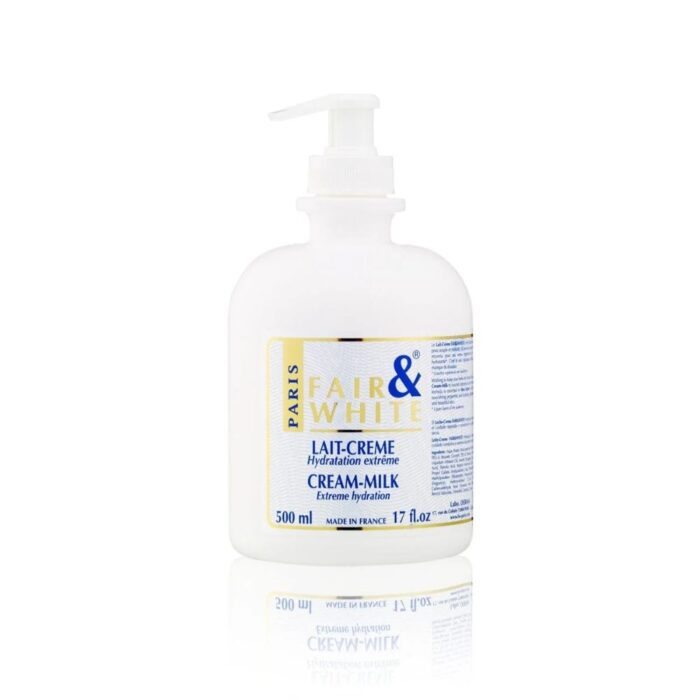 Fair and White Original Cream-Milk with Pump, Anti-Oxidant- 500ml
