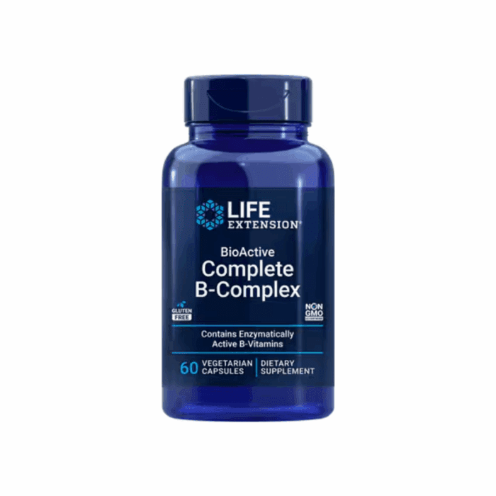 Life Extension BioActive Complete B-Complex - 60 Vegetarian Capsules
